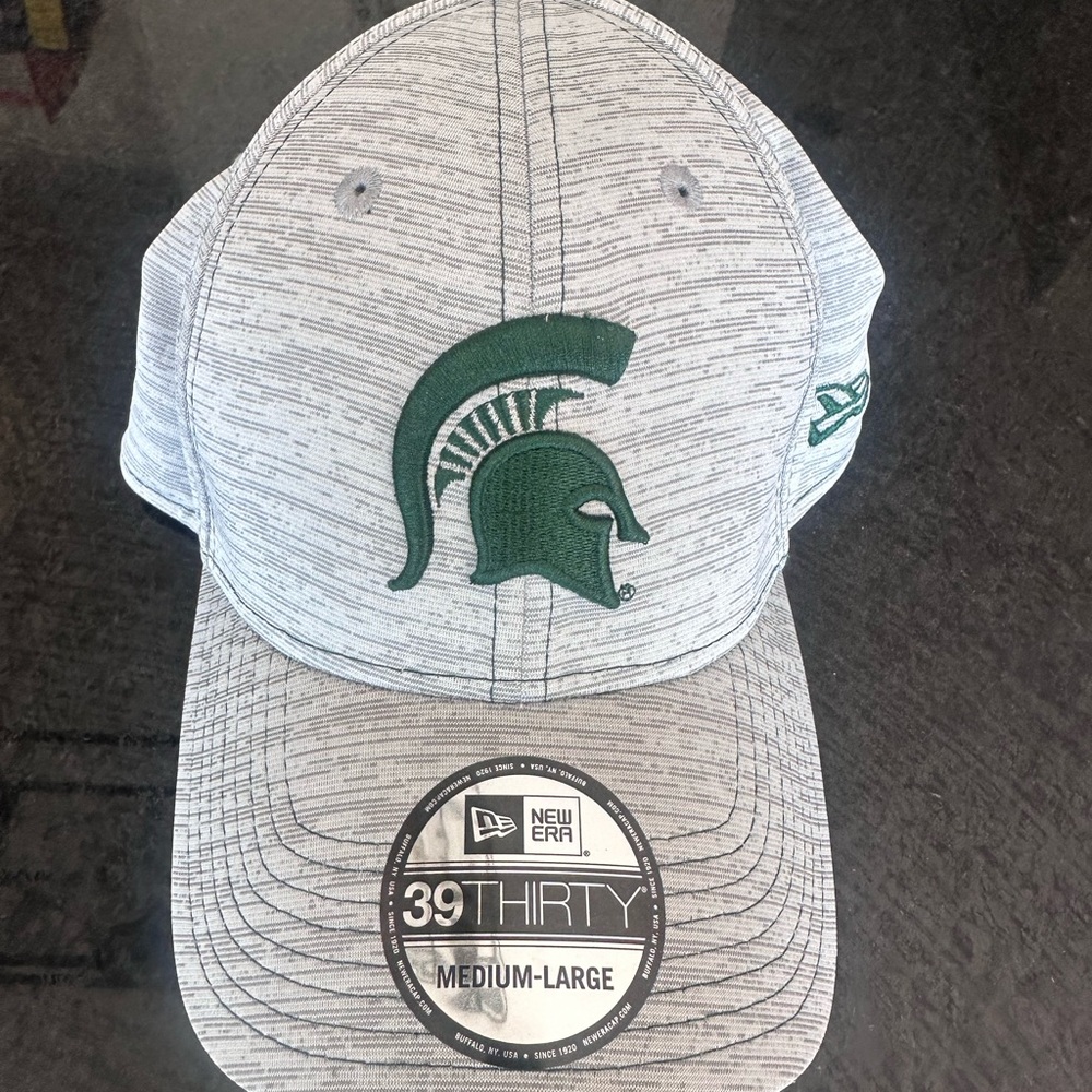 New Era MSU White and Green Cap NEW